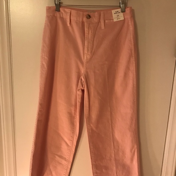 J.Crew Women’s Pink Wide Leg Crop Pant - Picture 3 of 5